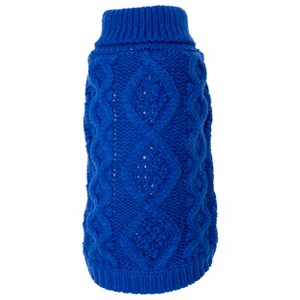 The Worthy Dog Chunky Knit Turtleneck Pullover Sweater - 1 of 3