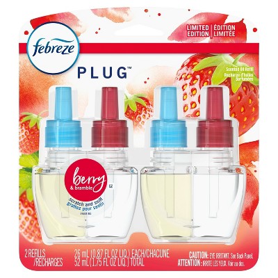 Febreze Plug Berry & Bramble Refill with Fade Defy Technology - 2ct 