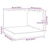 vidaXL Chair Cushion 3 Pcs, Water Repellent Outdoor Pallet Cushion, Seat Cushion Sofa Pad for Garden Patio Furniture - 3 of 4