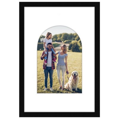 Americanflat 12" x 18" Picture Frame with Mat - Arch Designs - Stylish Decor for Living Rooms, Dorms, Offices & More