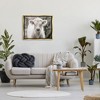 Stupell Industries White Cow Calf Portrait Black Framed Floater Canvas Wall Art - 2 of 4