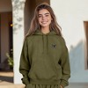 Dalix Butterfly Embroidery Washed Sweatsuit Set Hoodie Jogger Soft Fleece Relaxed Fit Lounge Womens in Olive XL X-Large - 4 of 4