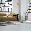 Yukimo 42.5 x 20 x 14 Inch Glass Coffee Table with Rounded Edges, Tempered Glass Top for Living Room - 3 of 4