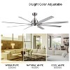 BestParts 72-inch Smart Ceiling Fan, Ceiling Fan with Light, Remote Control, Voice Control, DC Motor, 3 Color Temperatures - 2 of 4