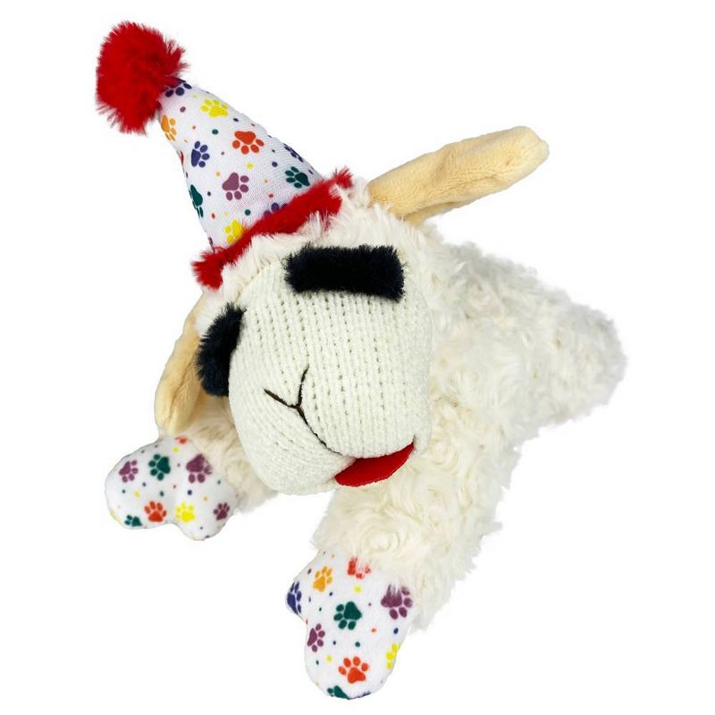 Multipet Birthday Lamb Chop Dog Toy - M, 1 of 12