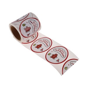 Unique Bargains Christmas Stickers for Ceramic Glass Metal Paper Plastic Peel Red White Green 1Pcs - 1 of 4