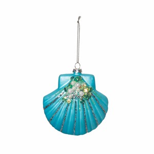 Gallerie II Scallop Shell Glass Ornament - 1 of 3