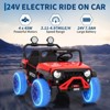 7AH Battery Electric Vehicles with Remote Control, 24V Kids Toddler Ride on Truck-4WD, 3 Speeds, LED Lights, MP3, Kids Ride On Toy for Boy Girls 3-10 - 2 of 4