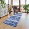 Washable Modern Geometric Area Rug for Living Room Bedroom, Soft Non Slip Distressed Carpet for Home Office - 3 of 4