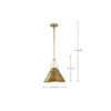 Nuvo Lighting Adina 1 - Light Pendant in  Natural Brass - 3 of 4