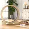 Heynemo Cat Exercise Wheel for Indoor Cats ¨C 46" Running Treadmill with Felt Track, Perfect for Small & Adult Cats, Natural Wood Color - 2 of 4