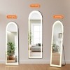 GlasFlength Full Length Mirrors Full Length Simple Mirrors Multi Position Mirror Premium Glass Flexible Setup For Bedroom, Silver, 15.7"*59.8"*0.8" - 2 of 4