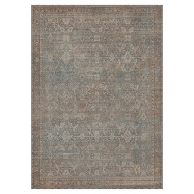 Abynow Medallion Distressed Persian Indoor Area Rug