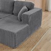 Modular Sectional Sofa, Compressed Sectional Sofa Modern Minimalist Style Corduroy Couch - 3 of 4