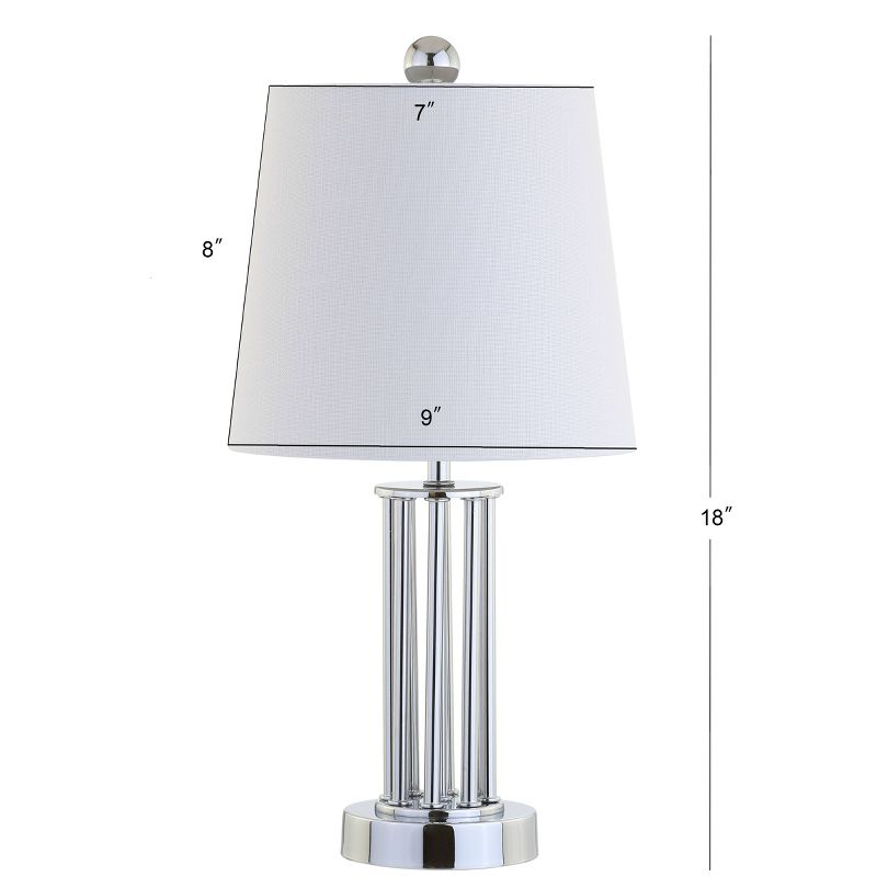 18&#34; Metal Lillian Mini Table Lamp (Includes LED Light Bulb) Silver - JONATHAN Y, 5 of 7