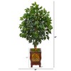 Nearly Natural 46-in Ficus Artificial Tree in Decorative Planter - 2 of 4