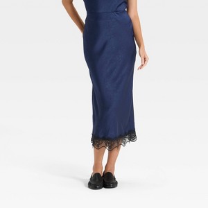 Women's Lace Trim Midi Skirt - A New Day™ - 1 of 3