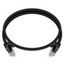 Monoprice Cat6 Ethernet Patch Cable - 2 Feet - Black | Network Internet Cord - RJ45, Stranded, 550Mhz, UTP, Pure Bare Copper Wire, 24AWG - Flexboot - image 4 of 4