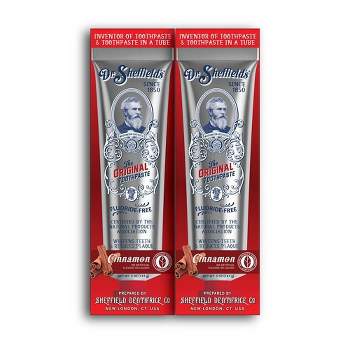 Dr. Sheffield's Certified Natural Toothpaste - Cinnamon - 5oz/2pk