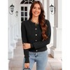 Coolmee Women Chunky Cardigan Sweaters Fashion Fall Fashion Button Up Long Sleeve Knit Sweater Outfits - 4 of 4