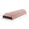 Saloniture Jumbo Half 26" x 9" x 4.5" Round Massage Table Bolster Pillow Pad - 3 of 4