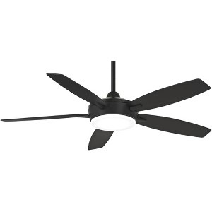 52" Minka Aire Modern Indoor Ceiling Fan with Dimmable LED Light Remote Control Coal Black for Living Room Kitchen Bedroom Family - 1 of 4
