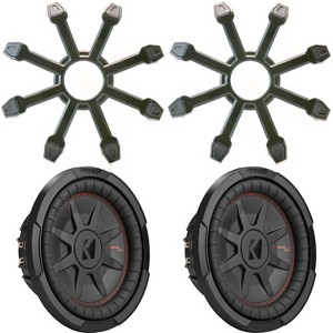 Kicker (2) 48CWRT102 CompRT 10" Subwoofer, DVC, 2-ohm - Includes Grill - 1 of 4