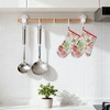 REGALWOVEN Sets 2 Pcs Heat Resistant Kitchen Oven Mitts and Pot Holders for Baking - 2 of 4