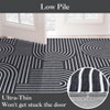 Modern Geometric Stripe Area Rugs Soft Washable Low Pile Non Shedding Rugs for Living Room Bedroom - 4 of 4