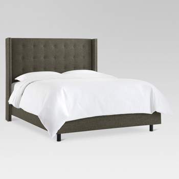 Skyline Furniture Nail Button Tufted Wingback Bed