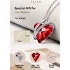 URECOVER Women Necklace Love Heart Pendant and Silver, Crystal Necklace Gift for Mom Wife Girlfriend - 2 of 4