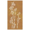 vidaXL Patio Wall Decoration 41.3"x21.7" Corten Steel Bamboo Design - 4 of 4