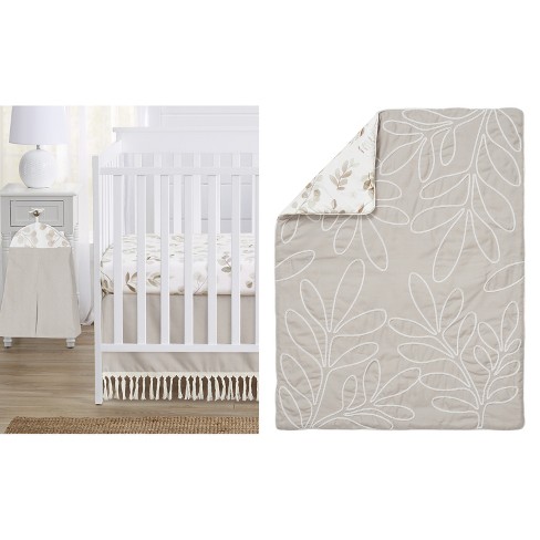 Beige crib online bedding