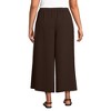 Lands' End Women's Creaseless High Rise Palazzo Crop Pants - 2 of 3
