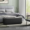 Mid-Century Storage Ottoman Bench – Synthetic Leather Stitching, Safety Hinges | 680LBS Capacity Bedroom Footrest - 4 of 4