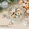 Big Dot of Happiness Fall Friends Thanksgiving - Friendsgiving Party Small Round Candy Stickers - Party Favor Labels - 324 Count - 2 of 4