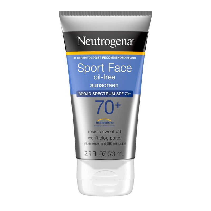 Neutrogena Ultimate Sport Face Oil-Free Sunscreen Lotion - SPF 70+ - 2.5 fl oz, 1 of 12