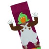Willy Wonka Socks Men's Oompa Loompa Felt Hands Adult Mid Calf Crew Socks 1 Pair Fits Shoe Size 8-12 Multicolored - 3 of 4