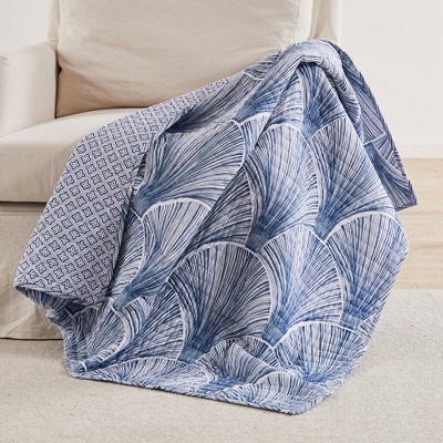 Wexford Blue Quilted Throw - Levtex Home : Target