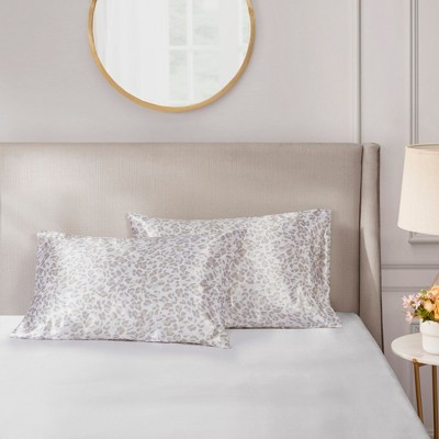 2 Pcs Elegant Wrinkle Free Pillowcases, All Season Smooth Home Textile for Lux Bedroom Decor