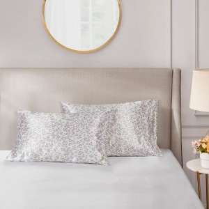 2 Pcs Elegant Wrinkle Free Pillowcases, All Season Smooth Home Textile for Lux Bedroom Decor - 1 of 4