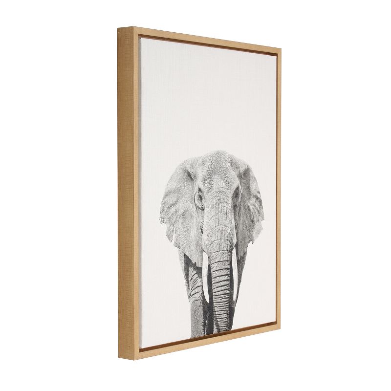 24" x 18" Elephant Framed Canvas Art - Uniek, 3 of 8