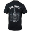 Mens Jack Daniel's Triple Whisky Bottles Front and Back Print T-Shirt - 3 of 4