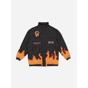 Powerpuff Girls Him Flames Long Sleeve Black Adult Racing Jacket - 1 of 4