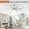 Large Industrial Smart Ceiling Fans with Lights and Remote & APP Control 8 ABS Blades 6-Speed Powerful DC Motor Reversible For Home/Commercial/Outdoor - 4 of 4