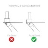 Director's Chair Replacement Canvas Pink - Flora Home: 100% Cotton Seat & Back Cover Kit - 4 of 4