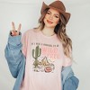Simply Sage Market Women's Retro Wild and Free Cowgirl Short Sleeve Graphic Tee - 2 of 3