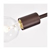 Homestock Ironclad Industrial 3 Light Oil Rubbed Bronze Semi-Flush Ceiling Fixture 21" Wide - 4 of 4