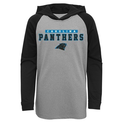 NFL Carolina Panthers Boys' Long Sleeve Lightweight Hoodie - XS