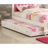 Sapphtopaz Modern Classic Twin Size Bed Frame with PU Upholstered Headboard Pine Platform Bed Frame for Kids with Trundle Bed Frame for Bedroom - 4 of 4